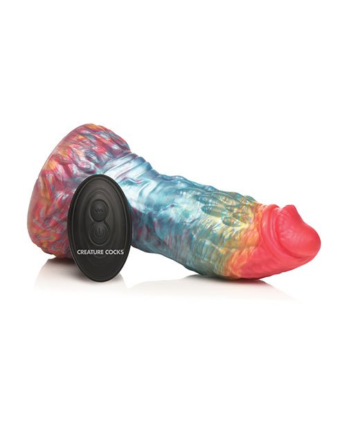 Creature Cocks Rainbow Phoenix Vibrating Dildo w/Remote Control - Rainbow | Shop Lowest Prices at Funlove.com