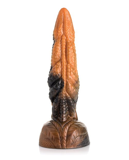 Creature Cocks Ravager Rippled Tentacle Silicone Dildo - Orange/black | Shop Lowest Prices at Funlove.com