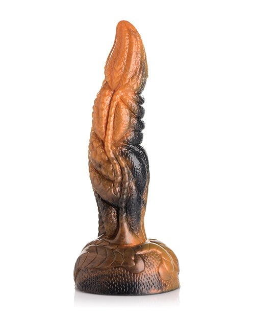 Creature Cocks Ravager Rippled Tentacle Silicone Dildo - Orange/black | Shop Lowest Prices at Funlove.com