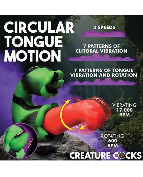 Creature Cocks Tongue Lasher Silicone Vibrator | Shop Lowest Prices at Funlove.com
