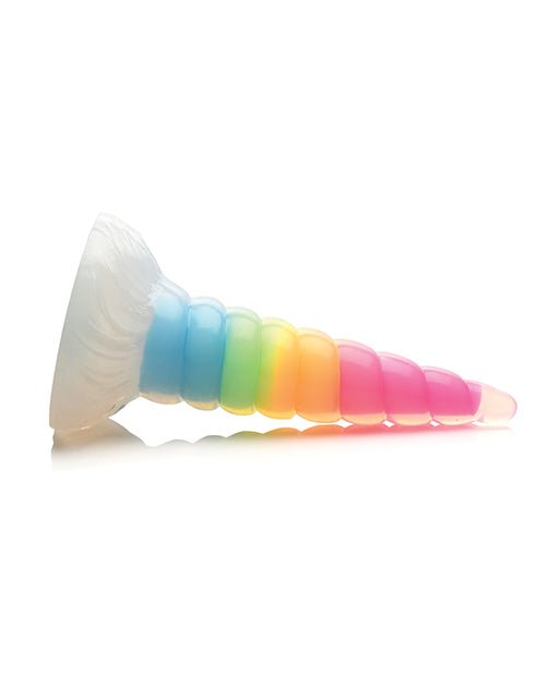 Creature Cocks Uni Glow in the Dark Silicone Dildo - Rainbow | Shop Lowest Prices at Funlove.com