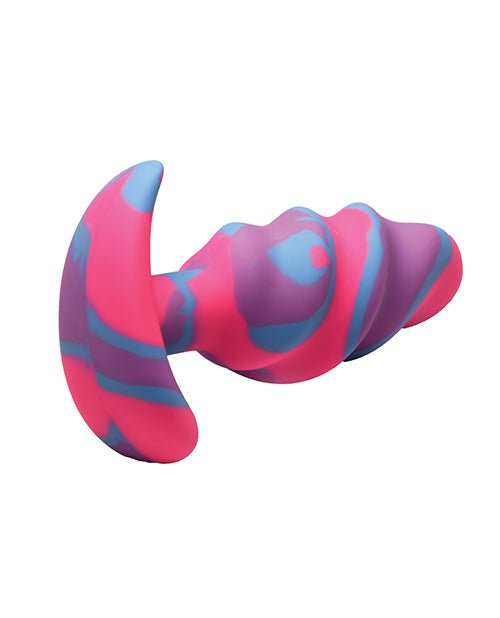 Creature Cocks - Unicorn Swirl Silicone Butt Plug - Medium | Shop Lowest Prices at Funlove.com