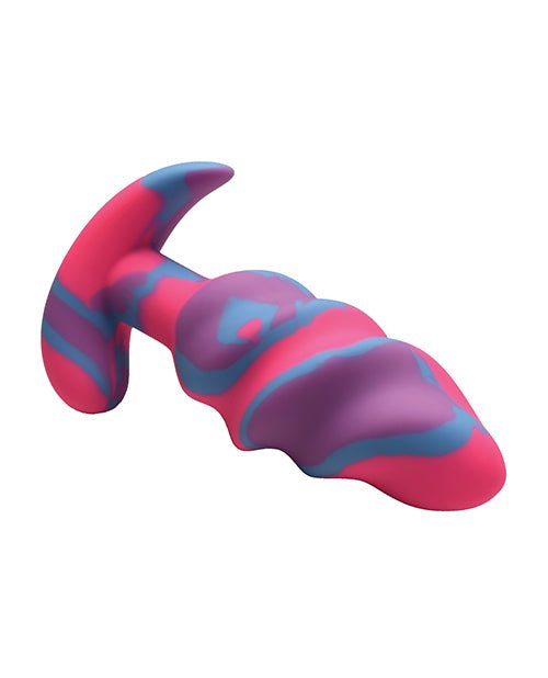 Creature Cocks - Unicorn Swirl Silicone Butt Plug - Medium | Shop Lowest Prices at Funlove.com