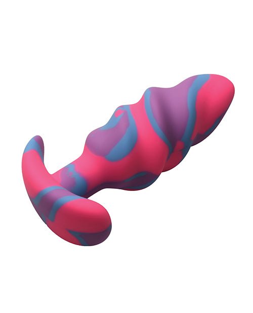 Creature Cocks - Unicorn Swirl Silicone Butt Plug - Medium | Shop Lowest Prices at Funlove.com