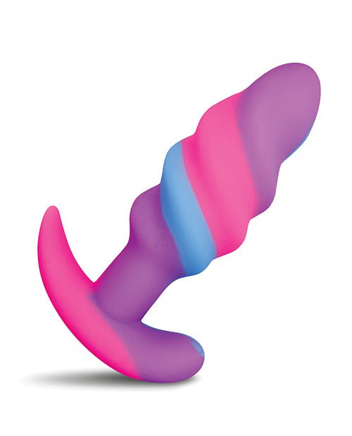 Creature Cocks - Unicorn Swirl Silicone Butt Plug - Small | Shop Lowest Prices at Funlove.com