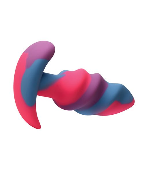 Creature Cocks - Unicorn Swirl Silicone Butt Plug - Small | Shop Lowest Prices at Funlove.com
