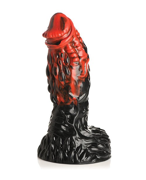 Creature Cocks Vulcan Silicone Dildo - Black/Red | Shop Lowest Prices at Funlove.com