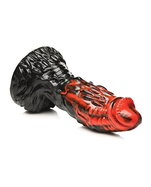 Creature Cocks Vulcan Silicone Dildo - Black/Red | Shop Lowest Prices at Funlove.com