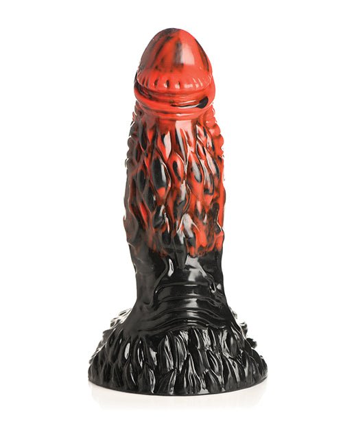 Creature Cocks Vulcan Silicone Dildo - Black/Red | Shop Lowest Prices at Funlove.com