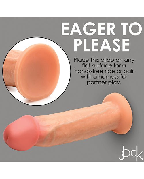 Curve Toys Jock Real Skin Silicone 8.5" Dildo | Shop Lowest Prices at Funlove.com