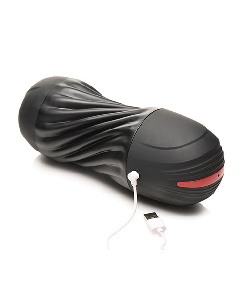 Curve Toys Jock Sucking & Vibrating Masturbator - Black | Shop Lowest Prices at Funlove.com