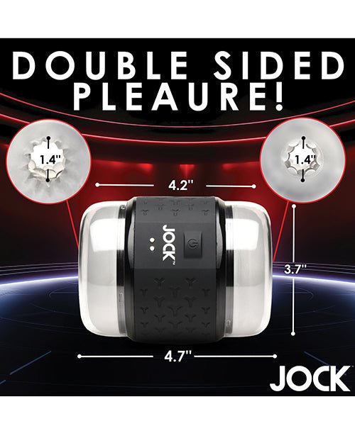 Curve Toys Jock Vibrating Double Stroker - Black | Shop Lowest Prices at Funlove.com