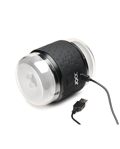 Curve Toys Jock Vibrating Double Stroker - Black | Shop Lowest Prices at Funlove.com