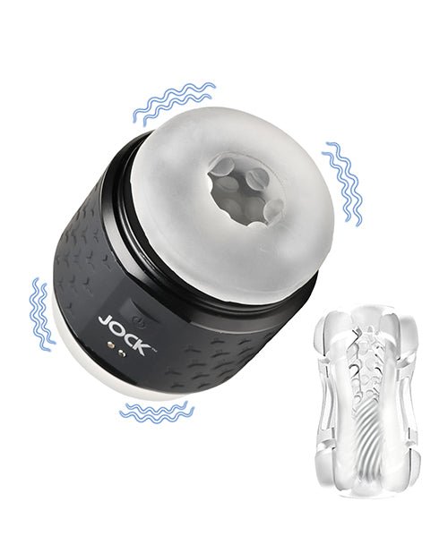 Curve Toys Jock Vibrating Double Stroker - Black | Shop Lowest Prices at Funlove.com