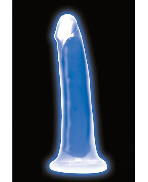 Curve Toys Lollicock 7" Glow In The Dark Silicone Dildo - Blue | Shop Lowest Prices at Funlove.com