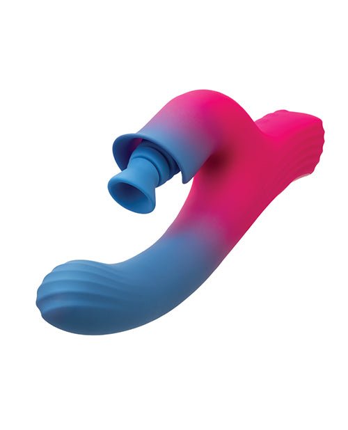 Elation Dual Stimulator w/Suction - Blue/Pink | Shop Lowest Prices at Funlove.com