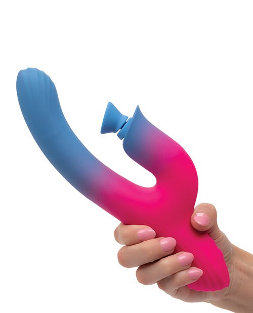 Elation Dual Stimulator w/Suction - Blue/Pink | Shop Lowest Prices at Funlove.com