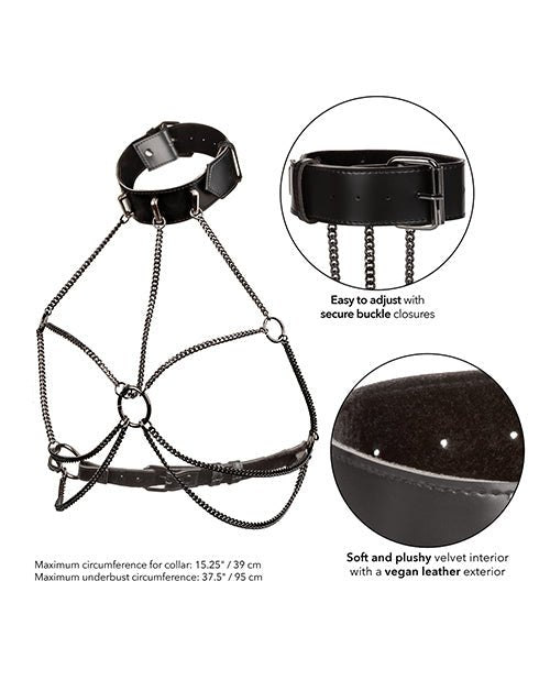 Euphoria Collection Plus Size Multi Chain Collar Harness | Shop Lowest Prices at Funlove.com
