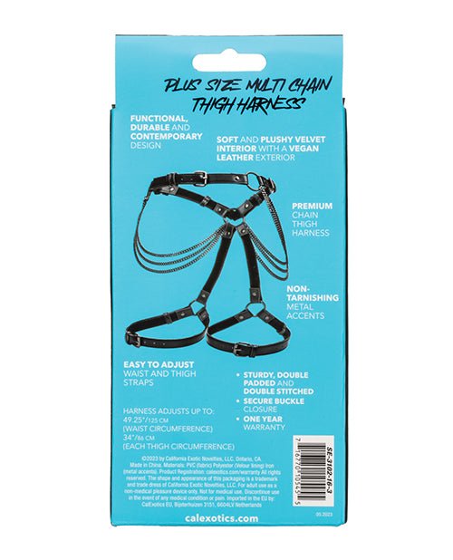 Euphoria Collection Plus Size Multi Chain Thigh Harness | Shop Lowest Prices at Funlove.com