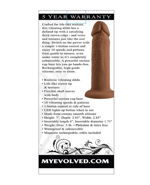Evolved 6" Vibrating Dong | Shop Lowest Prices at Funlove.com