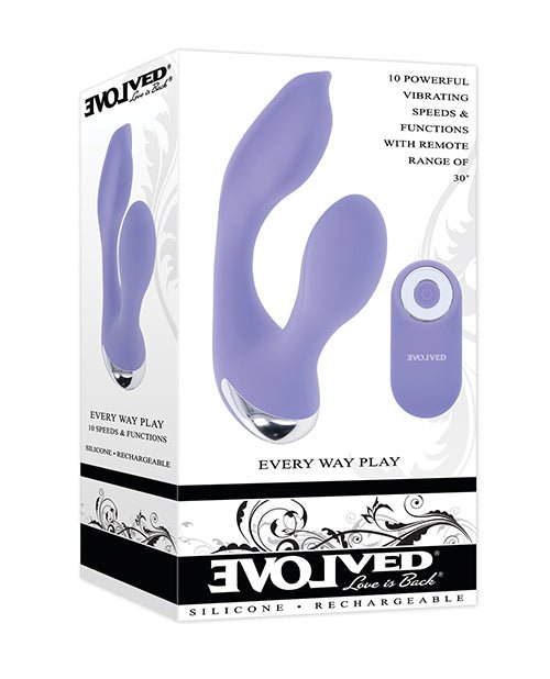 Evolved Every Way Play Remote Controlled Rabbit Vibrator - Lilac | Shop Lowest Prices at Funlove.com