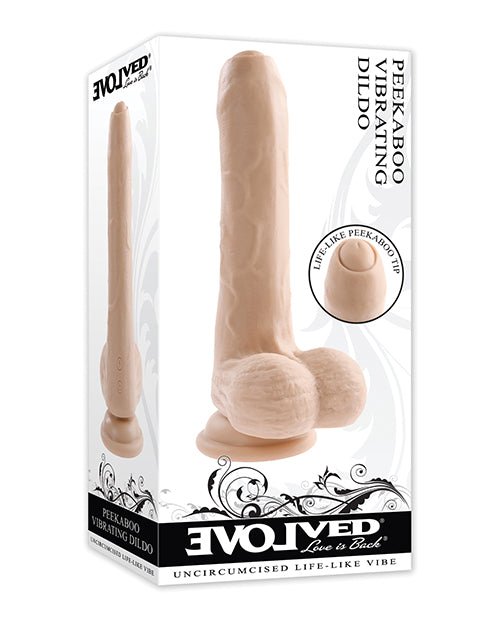 Evolved Peek A Boo Vibrating Dildo - Ivory | Shop Lowest Prices at Funlove.com