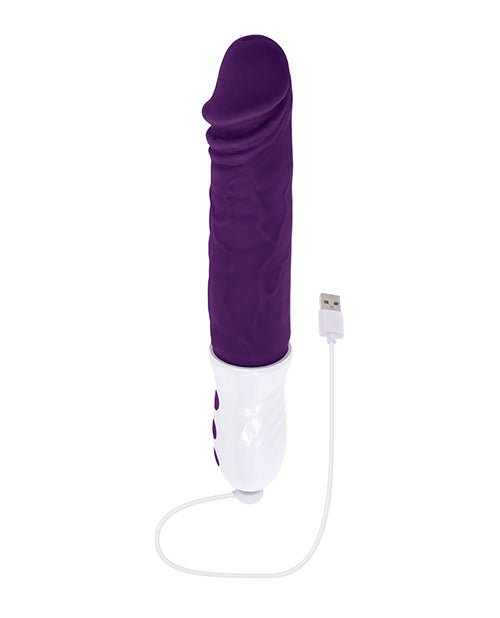 Evolved Plum Thrust Realistic Shaft Vibrator - Purple | Shop Lowest Prices at Funlove.com