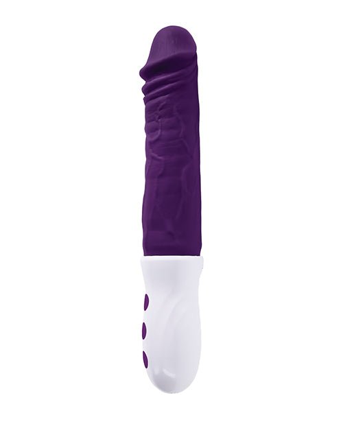 Evolved Plum Thrust Realistic Shaft Vibrator - Purple | Shop Lowest Prices at Funlove.com