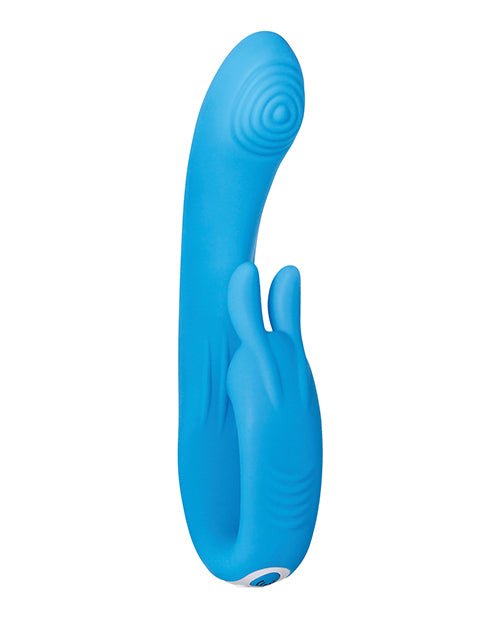 Evolved Sea Breeze Bunny Rechargeable Dual Stim - Blue | Shop Lowest Prices at Funlove.com
