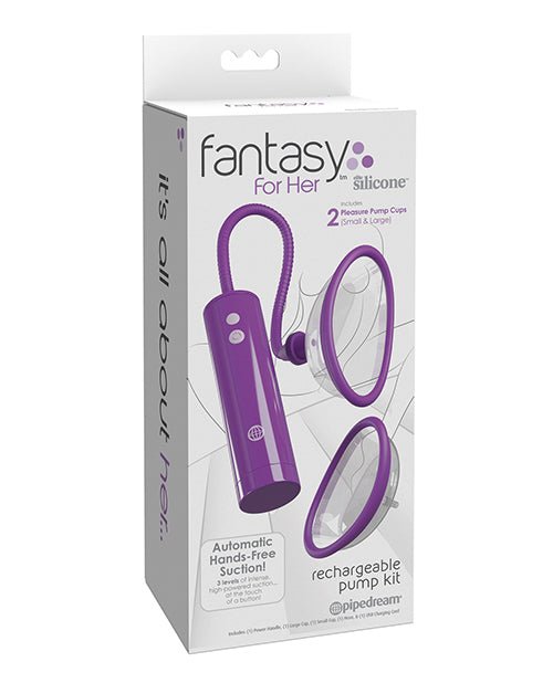 Fantasy For Her Rechargeable Pleasure Pump Kit - Purple | Shop Lowest Prices at Funlove.com