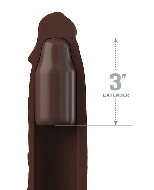 Fantasy X - tensions Elite 9" Sleeve w/3" Plug - Brown | Shop Lowest Prices at Funlove.com
