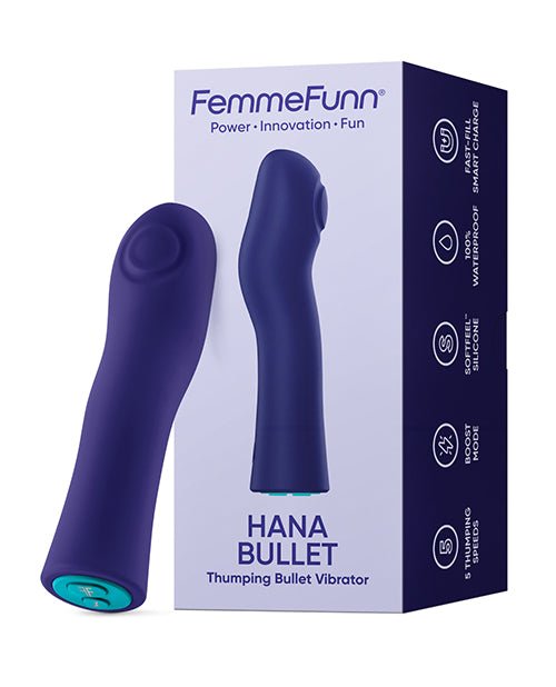 Femme Funn Hana Fingerlike Thumping Bullet - Dark Purple | Shop Lowest Prices at Funlove.com