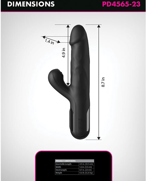 Fetish Fantasy Series Sonix Silicone Thruster - Black | Shop Lowest Prices at Funlove.com