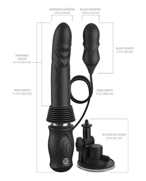 Fetish Fantasy Series Ultimate Silicone Thruster - Black | Shop Lowest Prices at Funlove.com