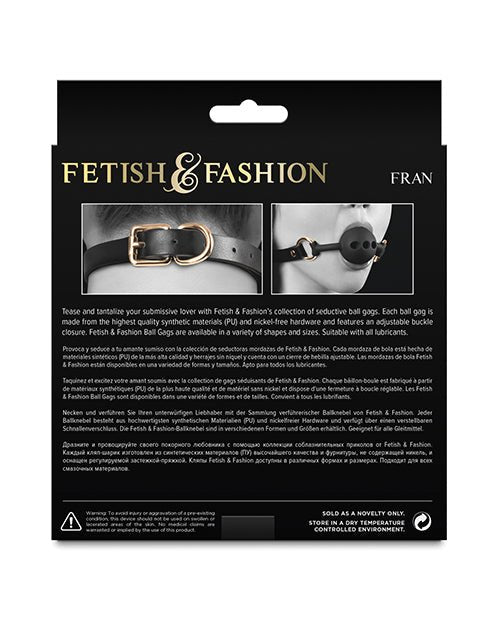 Fetish & Fashion Fran Ball Gag - Black | Shop Lowest Prices at Funlove.com