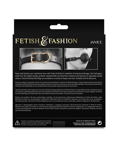Fetish & Fashion Janice Ball Gag - Black | Shop Lowest Prices at Funlove.com