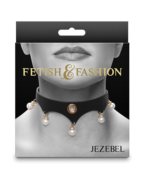 Fetish & Fashion Jezebel Collar - Black | Shop Lowest Prices at Funlove.com