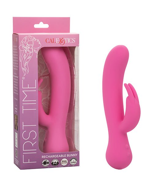 First Time Rechargeable Rabbit Vibrator - Pink | Shop Lowest Prices at Funlove.com