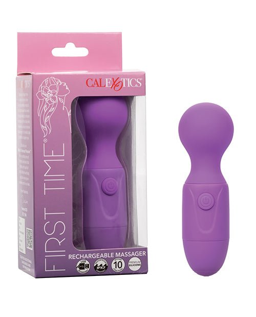 First Time Rechargeable Vibrator Massager - Purple | Shop Lowest Prices at Funlove.com