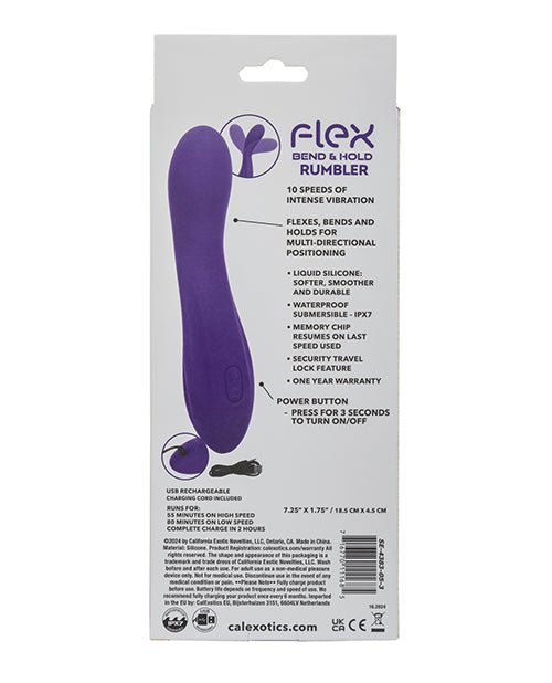 Flex Bend & Hold Rumbler G - Spot Massager - Purple | Shop Lowest Prices at Funlove.com
