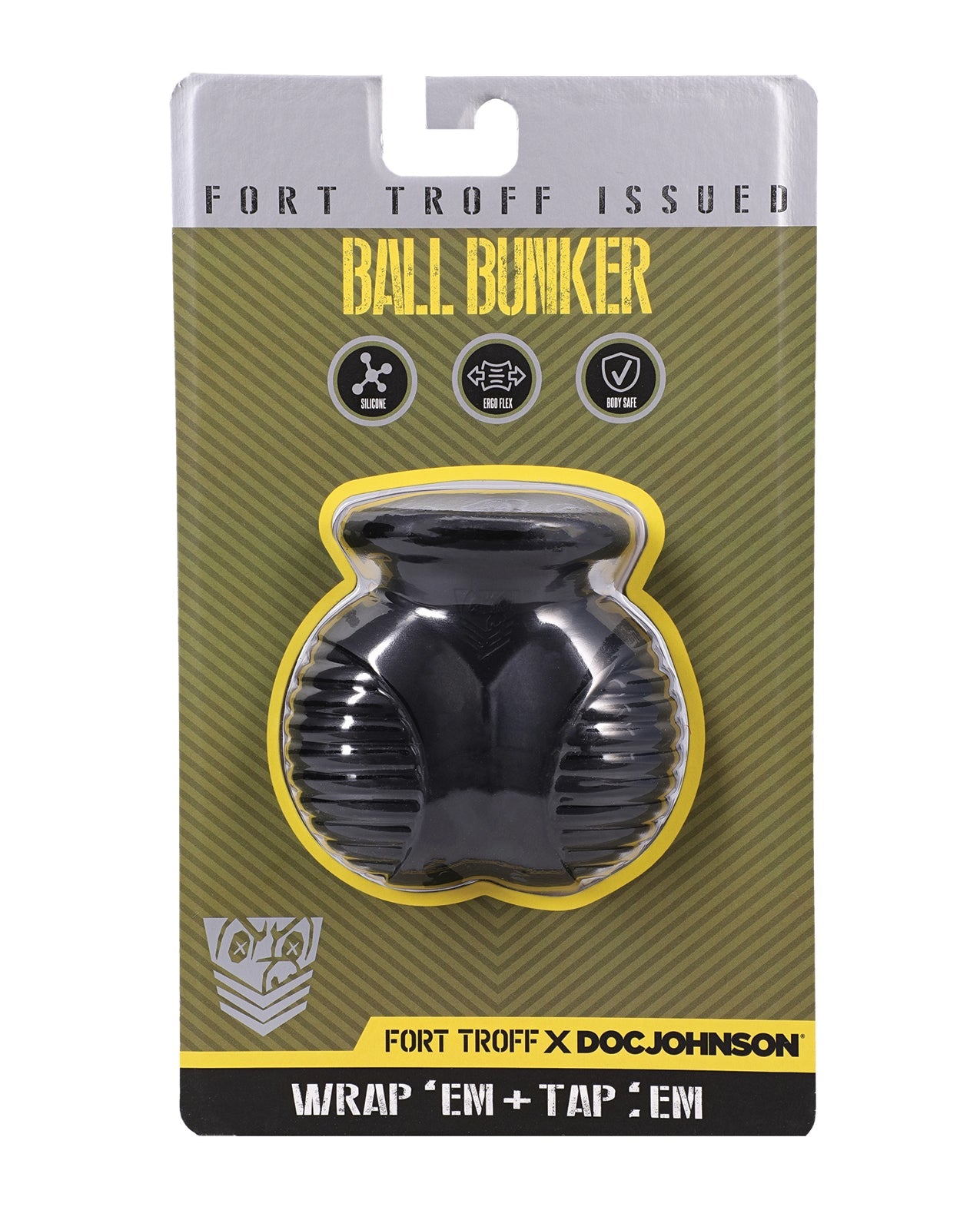 Fort Troff Ball Bunker Silicone Ball Stretcher - Black | Shop Lowest Prices at Funlove.com