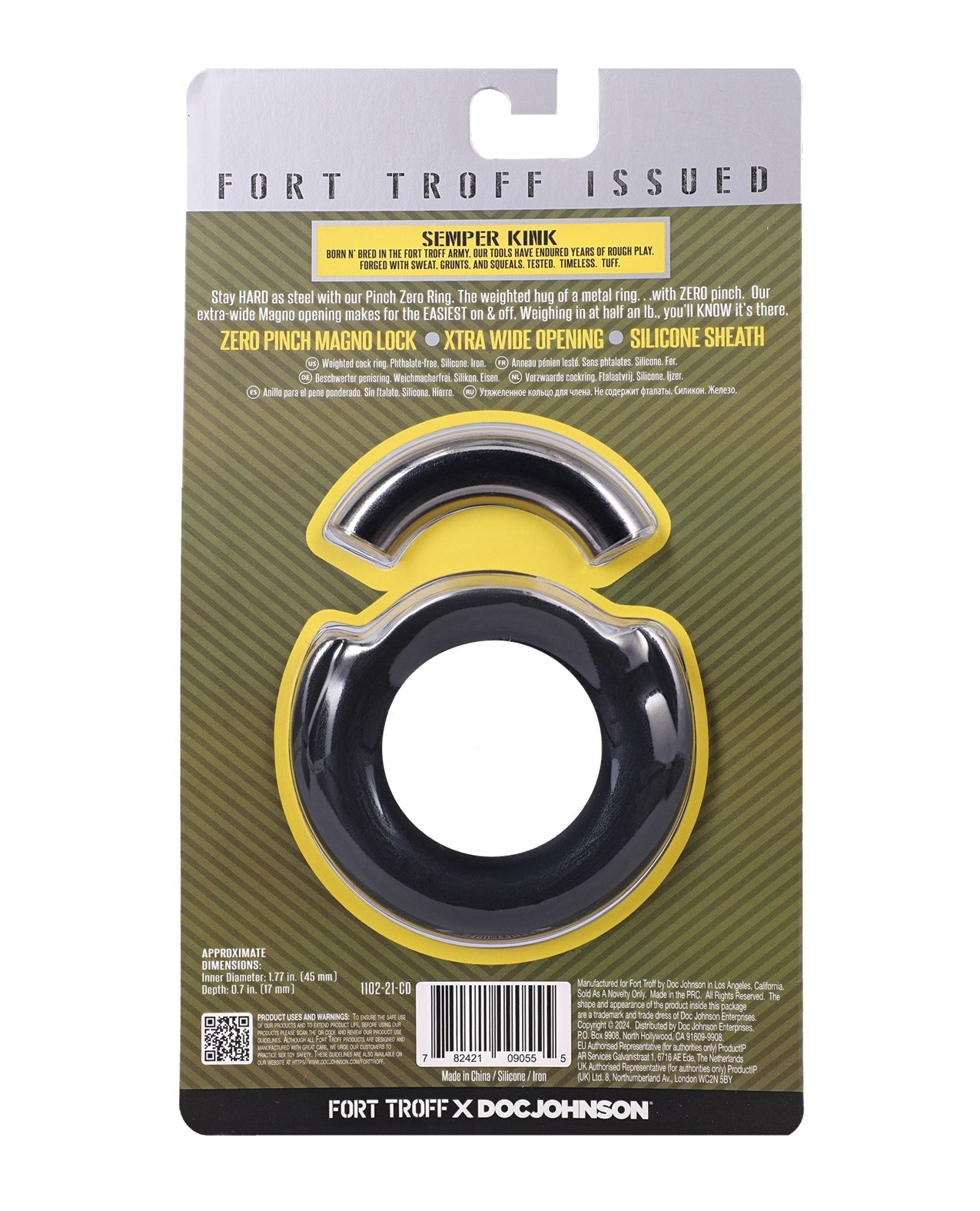 Fort Troff Pinch Zero Cock Ring - Black | Shop Lowest Prices at Funlove.com