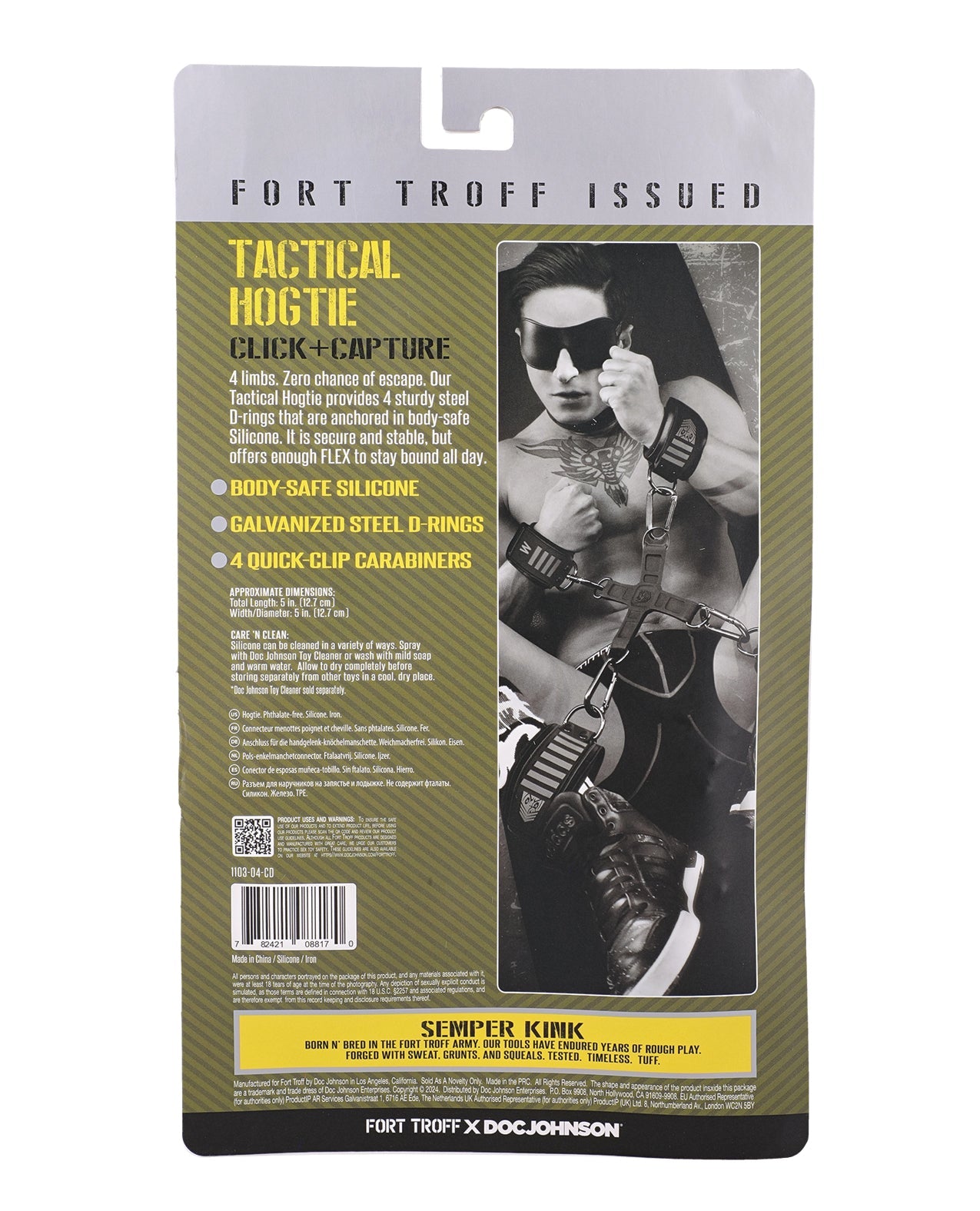 Fort Troff Tactical Hogtie - Black | Shop Lowest Prices at Funlove.com