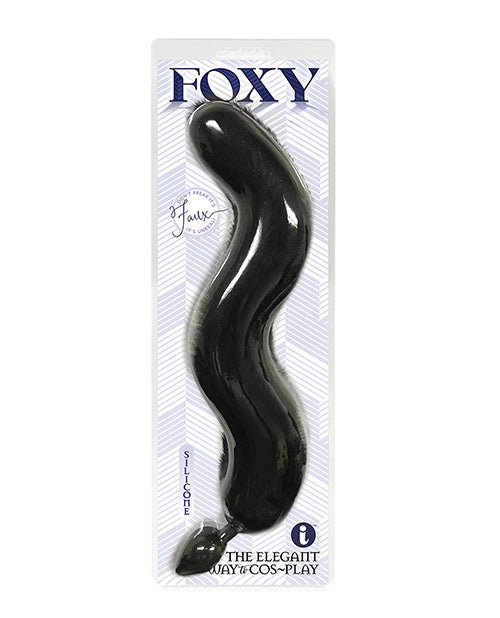 Foxy Fox Tail Silicone Butt Plug - Black | Shop Lowest Prices at Funlove.com