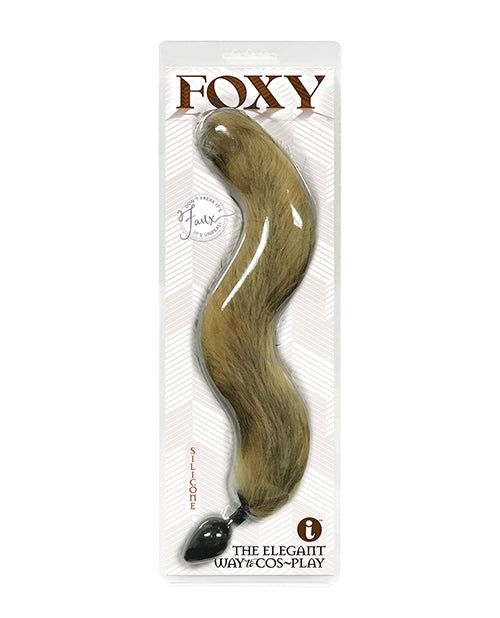 Foxy Fox Tail Silicone Butt Plug - Gold | Shop Lowest Prices at Funlove.com