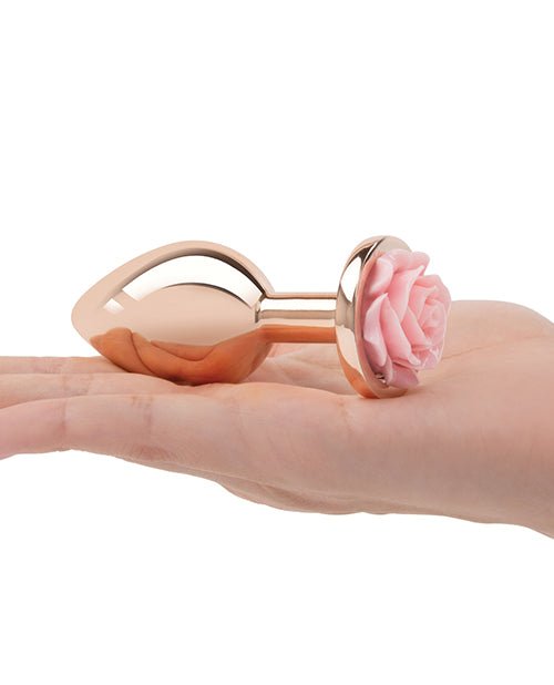 Gemsations 3 pc 2.75" & 3.15" & 3.7" Rose Metal Butt Plug Training Set - Rose Gold | Shop Lowest Prices at Funlove.com