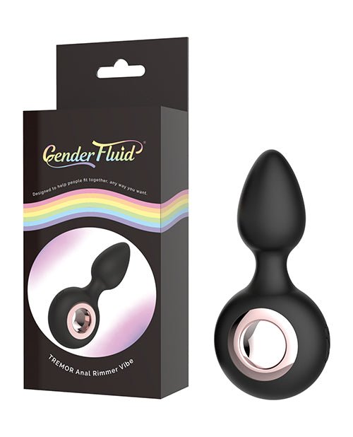 Gender Fluid Tremor Ring Plug Anal Vibe - Black | Shop Lowest Prices at Funlove.com