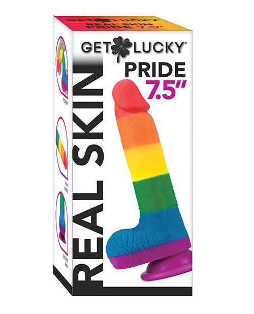 Get Lucky 7.5" Real Skin Series Pride - Rainbow | Shop Lowest Prices at Funlove.com