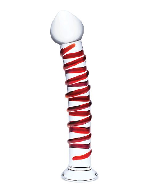 Glas 10" Mr. Swirly Dildo - Red | Shop Lowest Prices at Funlove.com