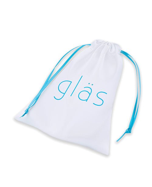Glas 3.5" Rechargeable Vibrating Beaded Butt Plug - Blue | Shop Lowest Prices at Funlove.com